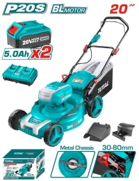 TOTAL ΕΠΑΓΓΕΛΜΑΤΙΚΗ ΜΗΧΑΝΗ ΓΚΑΖΟΝ ΜΠΑΤ. Li-ion 2X20V / 51cm (TLMLI20202) TLMLI20202