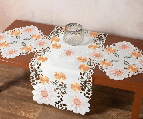 Σατέν κοφτό σεμέν (40cm x 110cm 2 x 40cm x 40cm) 291 πορτοκαλί Silk Fashion