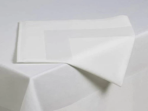 Τραπεζομάντηλο Φαγητού Λευκό Βαμβακερό Γαρύφαλλο - 125x125