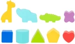 Tooky Toys® Κύβος με Σχήματα από Ξύλο για 12+ Μηνών