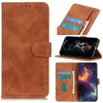 For Galaxy A20 / A30 / M10s Retro Texture PU + TPU Horizontal Flip Leather Case with Holder & Card Slots & Wallet(Brown) (OEM)