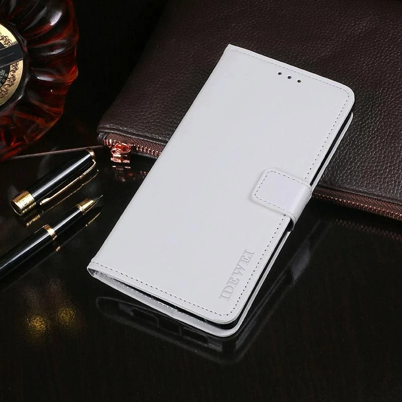 For LG G7 ThinQ idewei Crazy Horse Texture Horizontal Flip Leather Case with Holder & Card Slots & Wallet(White) (idewei) (OEM)