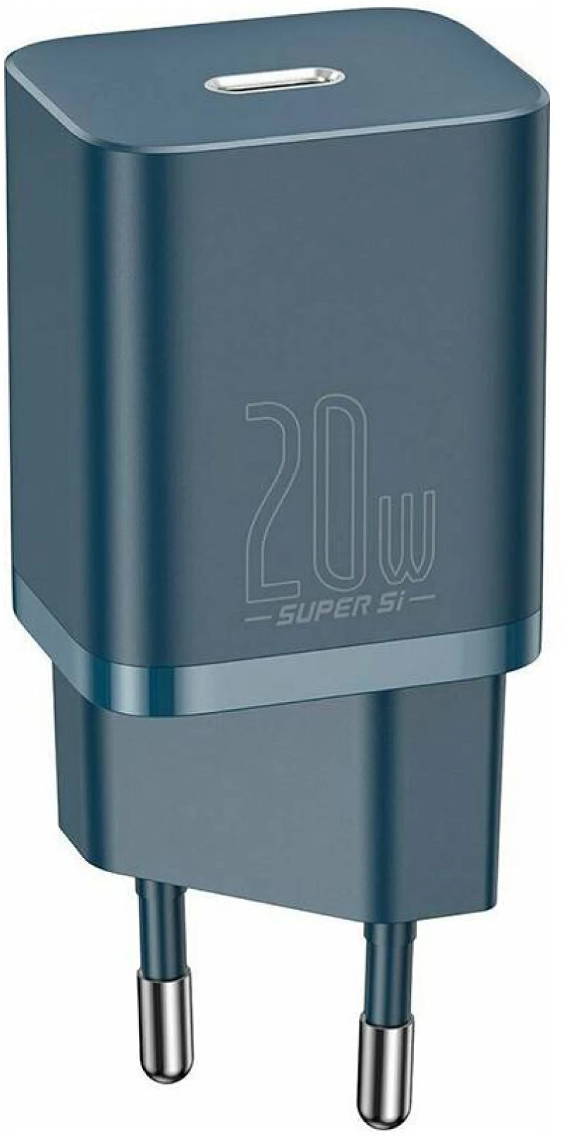 Baseus Φορτιστής Χωρίς Καλώδιο με Θύρα USB-C 20W Power Delivery Μπλε