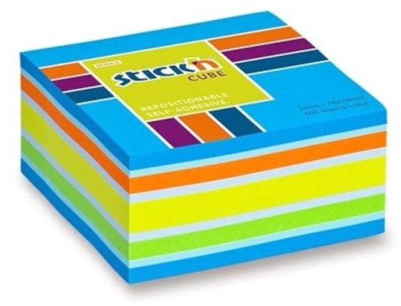 ΑΥΤΟΚΟΛΛΗΤΕΣ ΣΗΜΕΙΩΣΕΙΣ STICK'N 76Χ76mm 400Φ ΜΠΛΕ ΝΕΟΝ-ΠΑΣΤΕΛ