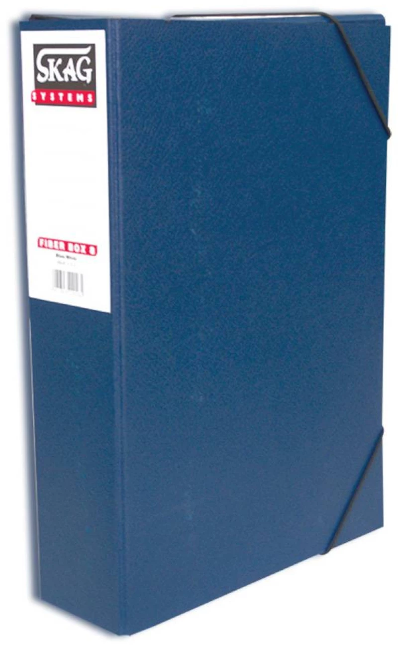 245609 FIBER BOX 8 ΚΟΥΤΙ ΡΑΧΗ ΜΕ ΛΑΣΤΙΧΟ 8ΕΚ Μπλε