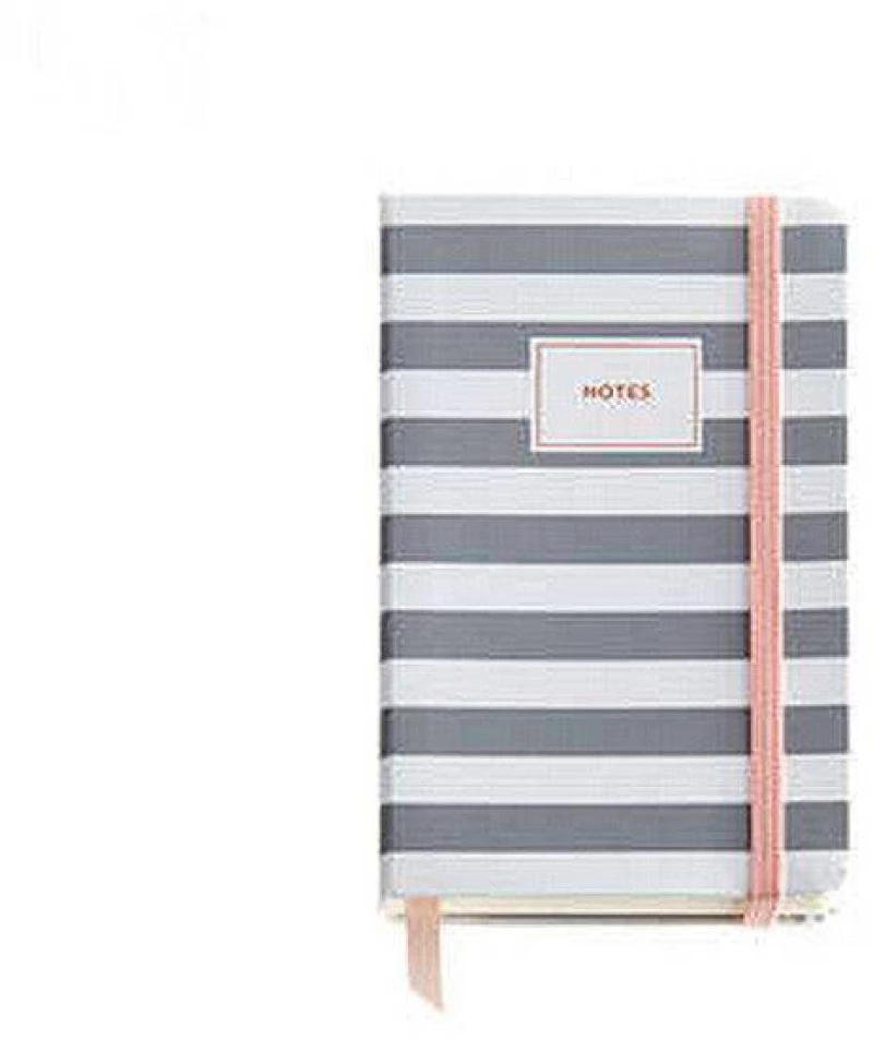 MIQUELRIUS ΣΗΜΕΙΩΜΑΤΑΡΙΟ ΛΑΣΤΙΧΟ 100Φ 9x14cm 100gr ROSE GREY STRIPES