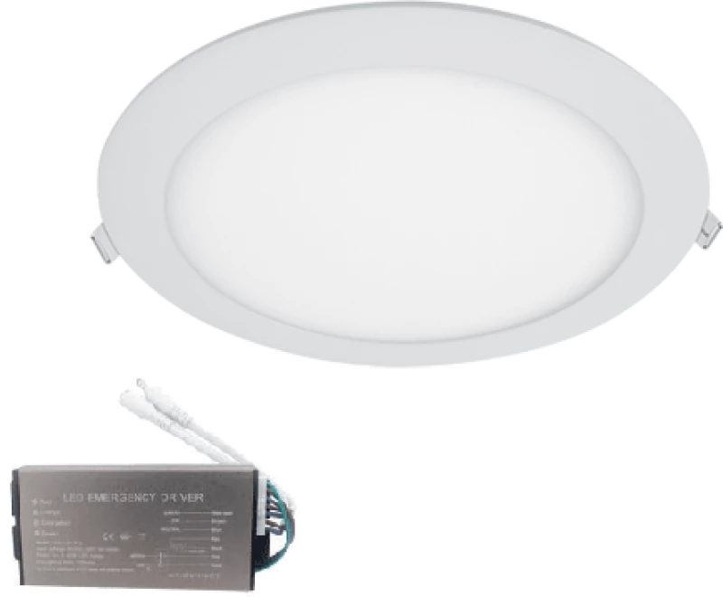 STELLAR LED ΠΑΝΕΛ ΣΤΡΟΓΓΥΛΟ ΧΩΝΕΥΤΟ 24W 2700K+ ΚΙΤ ΑΣΦΑΛΕΙΑΣ