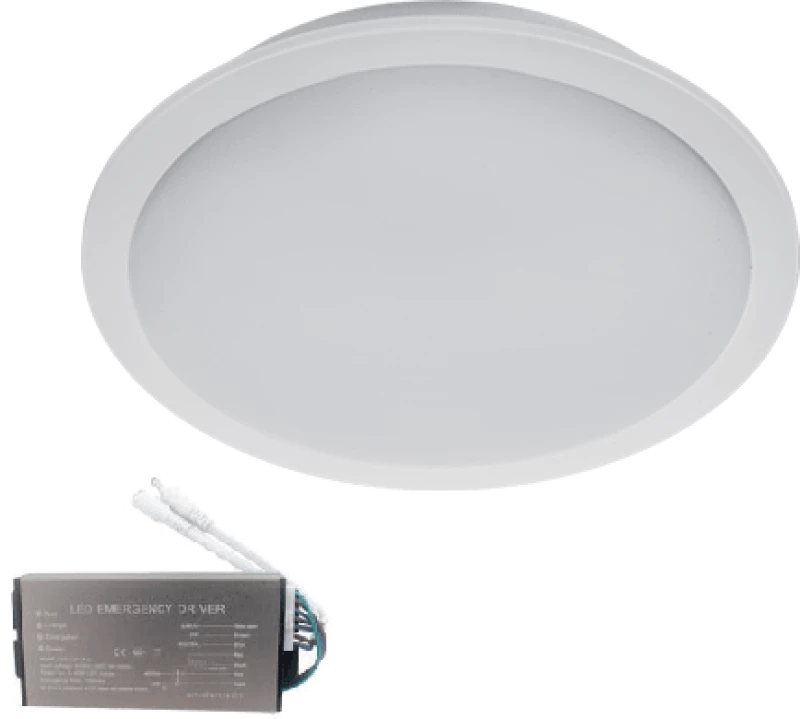 LED ΠΑΝΕΛ ΣΤΡΌΓΓΥΛΟ 10W 6500K IP65+ ΚΙΤ ΑΣΦΑΛΕΙΑΣ