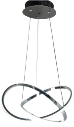 InLight Κρεμαστό φωτιστικό LED 48W 3CCT (by switch on base) σε χρώμιο D:60cm (6082-CH)