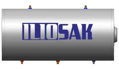 Boiler ILIOSAK Glass double 120 lt τριπλής ενέργειας