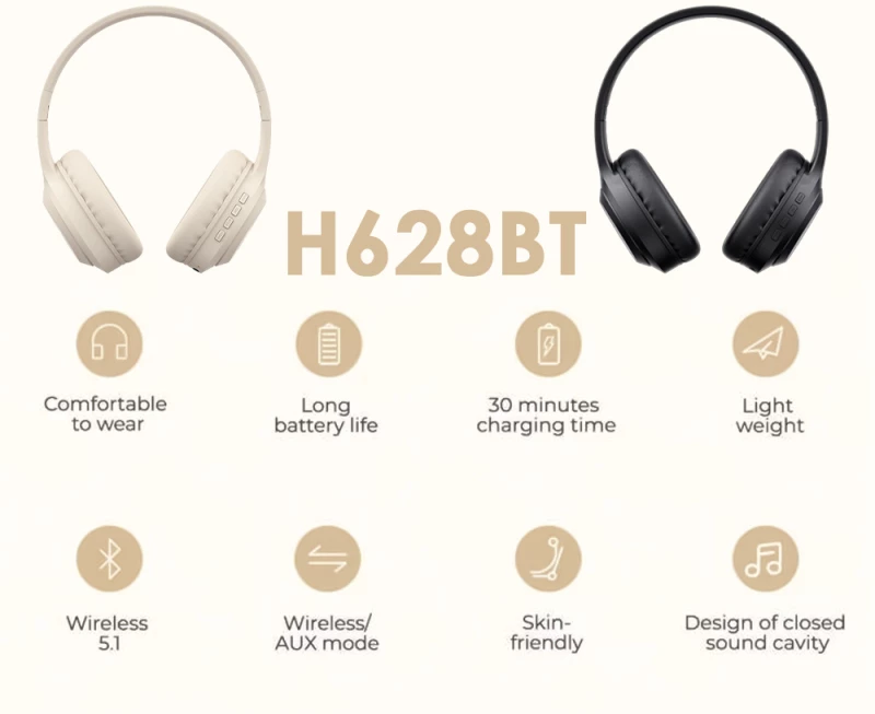 Ασύρματα Ακουστικά Havit - H628BT (Black)