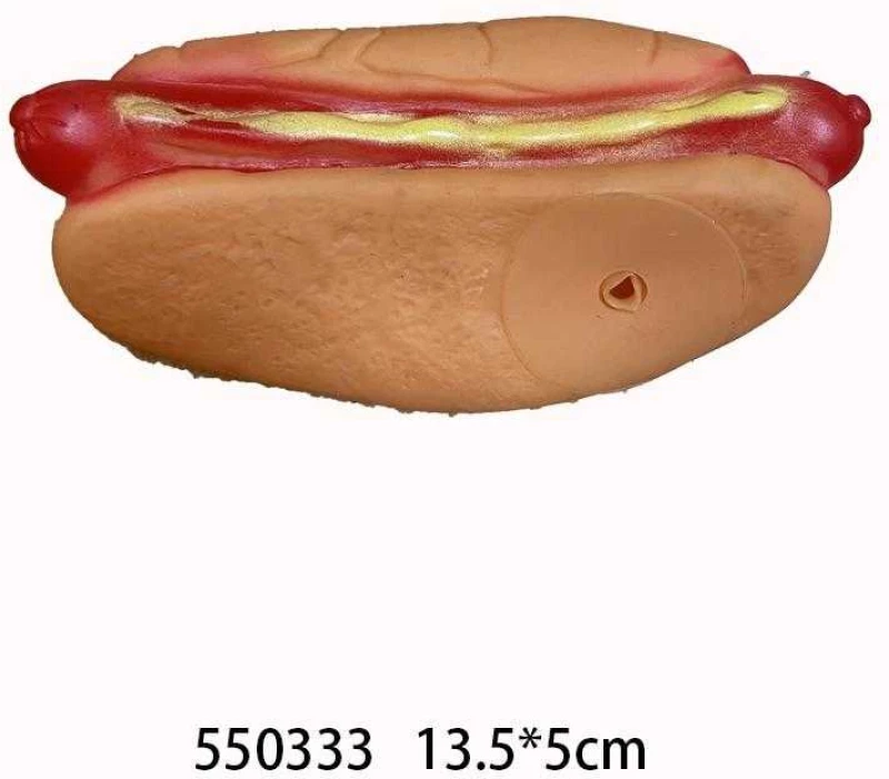 Παιχνίδι σκύλου Latex Hot Dog - 13.5x5cm - 550333