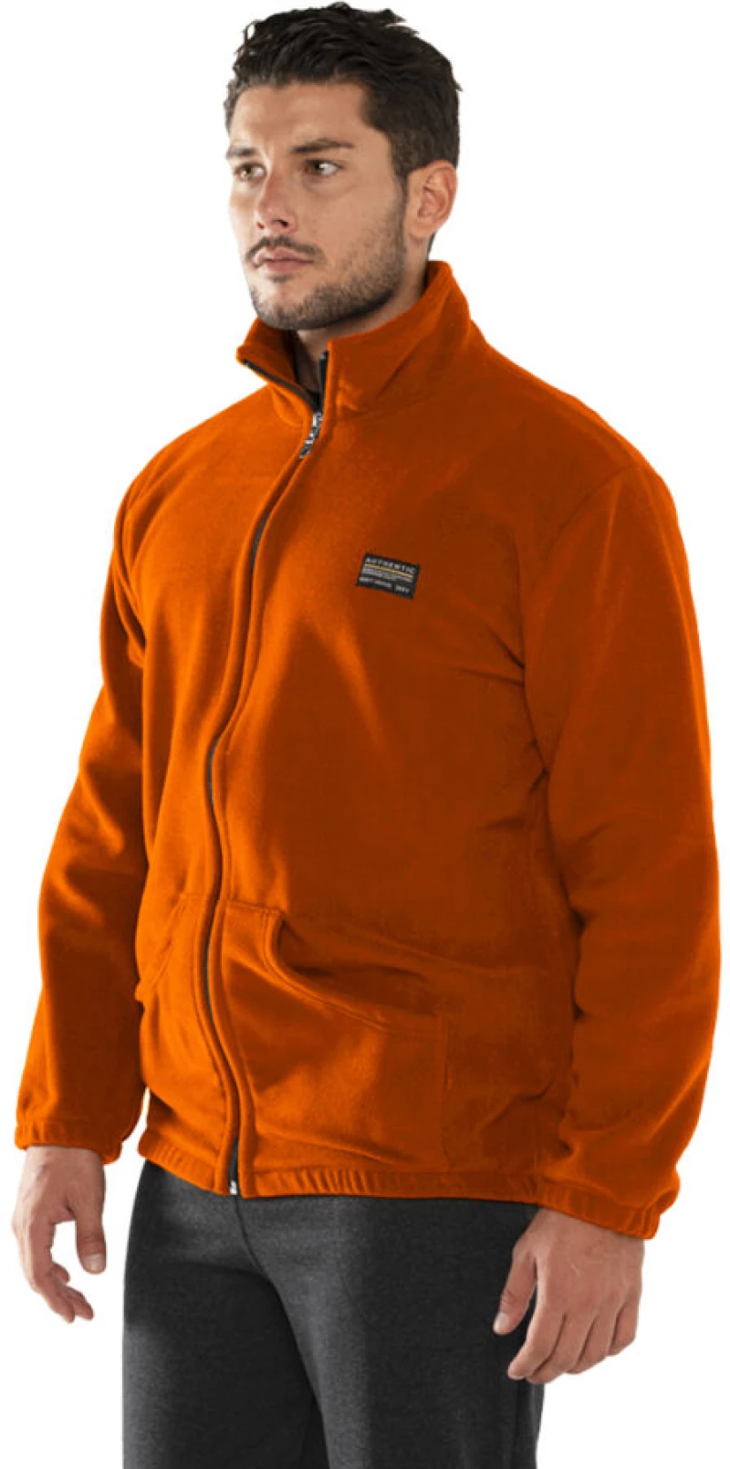 Ανδρική Ζακέτα fleece ΜΧ575 πορτοκαλι