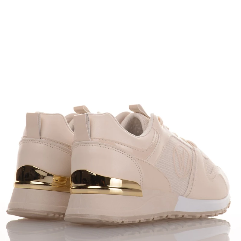 Μπεζ Γυναικεία Sneakers Famous