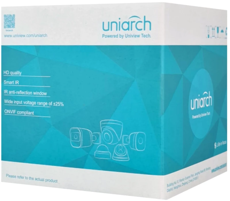 UNIARCH IP κάμερα IPC-T213-APF28W  2.8mm 3MP  IP67  PoE  LED  SD  IR 30m