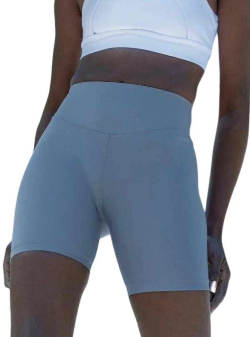 Ψηλόμεσο Midi Σορτς Push-Up και Σύσφιξης Q-632 Water Blue