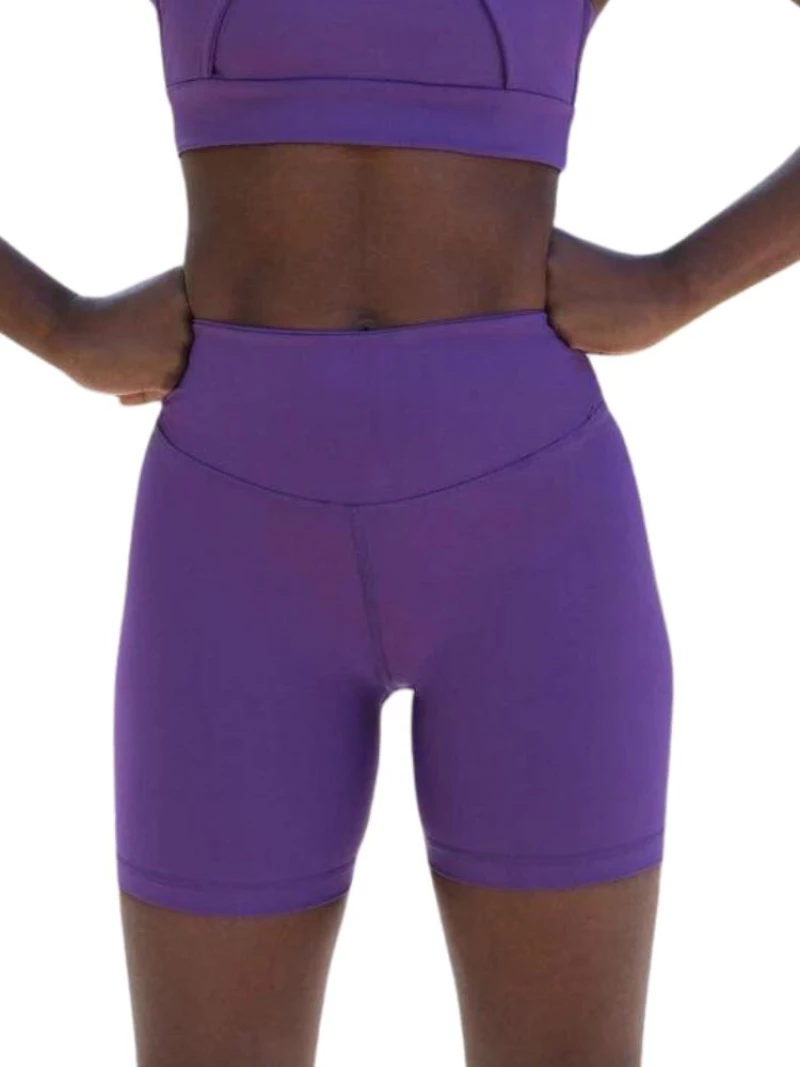 Ψηλόμεσο Midi Σορτς Push-Up και Σύσφιξης Q-635 Purple