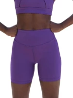 Ψηλόμεσο Midi Σορτς Push-Up και Σύσφιξης Q-635 Purple