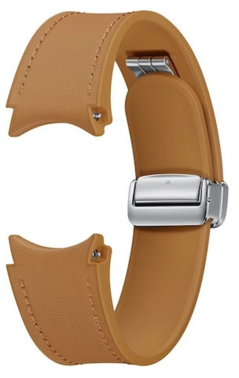 Samsung Galaxy Watch 6 D-Buckle Hybrid Eco-Leather Band Camel (M/L)
