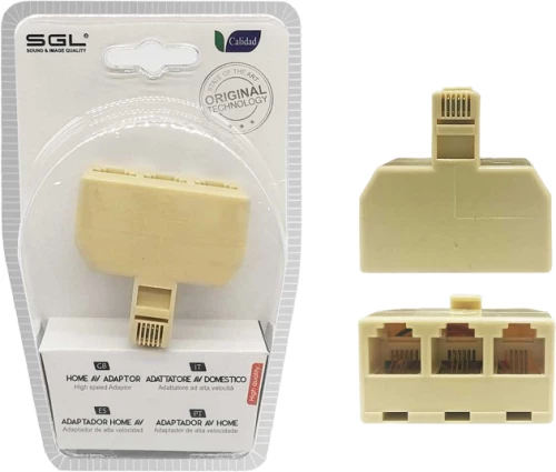 Διακλαδωτής γραμμής δικτύου - Ethernet Splitter - 3Way - 1772-1 - 098616
