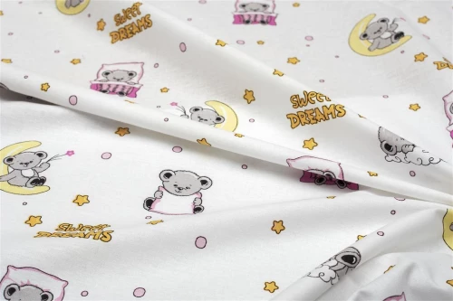 ΣΕΝΤΟΝΑΚΙ ΛΙΚΝΟΥ bebe Sweet Dreams 553 80X110 White-Pink 100% Cotton - -