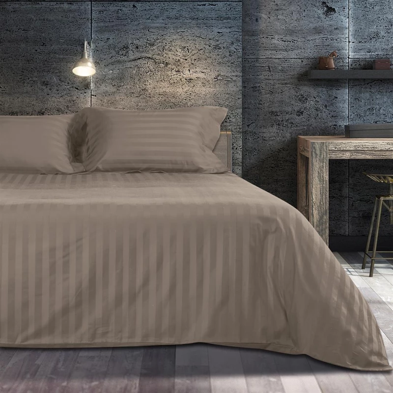 Σετ κουβερλί μονό Art 1530 Stripe σε 7 αποχρώσεις 160x240   Λευκό -