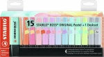 Stabilo μαρκαδόροι υπογράμμισης Boss Deskset Pastel 15 τεμάχια  7015-02