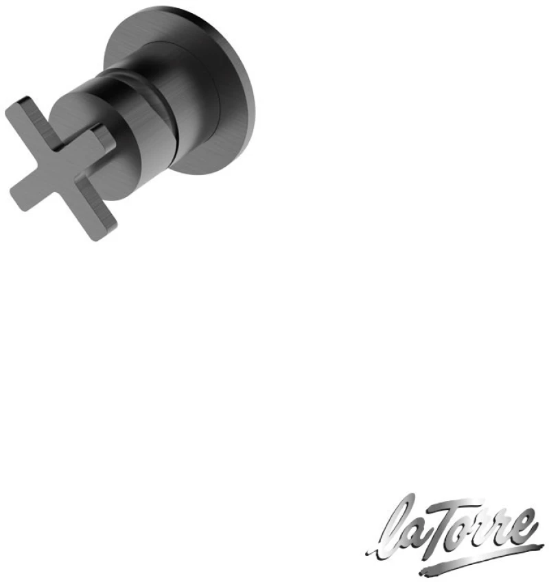 La Torre ELLE CROSS Μίκτης εντοιχισμού 1 εξόδου Black Brass