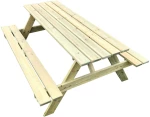 Ξύλινο τραπέζι - πάγκος πικ νικ Ίριδα 180x60x74εκ