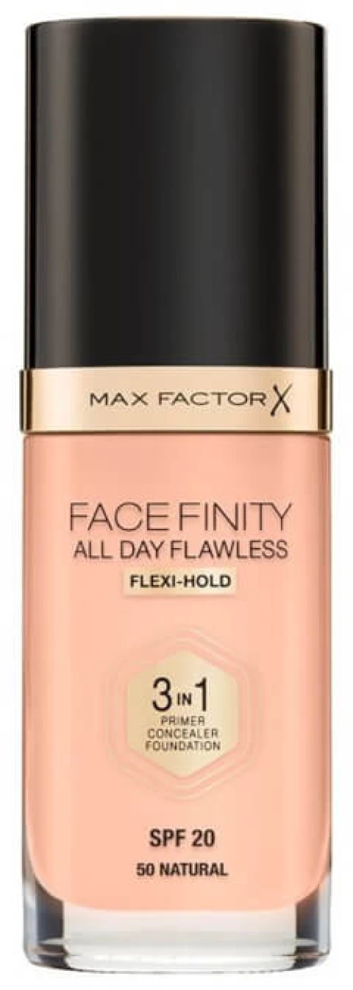 Max Factor Facefinity All Day Flawless 3 In 1 Foundation SPF20 50 Natural