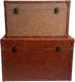 381412 BRYST ΜΠΑΟΥΛΑ SET 2ΤΜΧ COGNAC PURO 64X40XH40CM