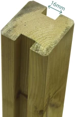Ξύλινη ενωτική δοκός καφασωτού 16mm | 4,5 x 4,5 x 420εκ.