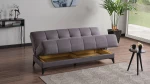 Τριθέσιος Καναπές Dublin Anthracite - ALZDLN3X152441