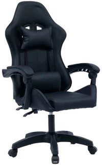 406847 ΚΑΡΕΚΛΑ ΓΡΑΦΕΙΟΥ GAMING WILLIAM PAKOWORLD PU ΜΑΥΡΟ