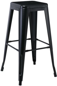 WOODWELL RELIX Σκαμπό Bar-Pro, Μέταλλο Βαφή Μαύρο 43x43 H.76cm 43x43 H.76cm Ε5190,1