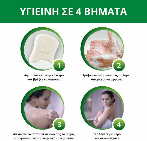 Dettol Classic Soap Bar100gr (3+1)