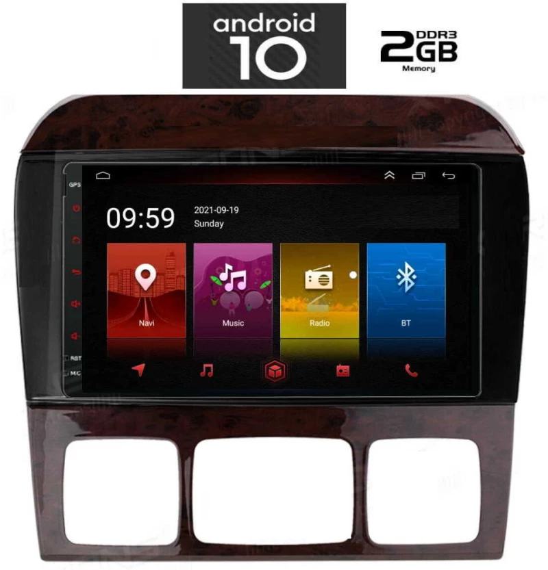 IQ-AN X4849_GPS (9inc). OEM  MERCEDES  S  (w220) mod. 1998-2005