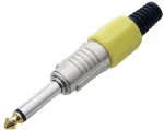 DM-9359 . Φις Jack 6.35mm Mono Αρσενικό Κίτρινο