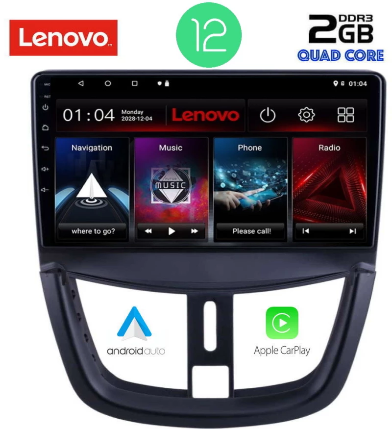 LENOVO LVB 4507_CPA (9inc) MULTIMEDIA TABLET OEM PEUGEOT 207 mod. 2007