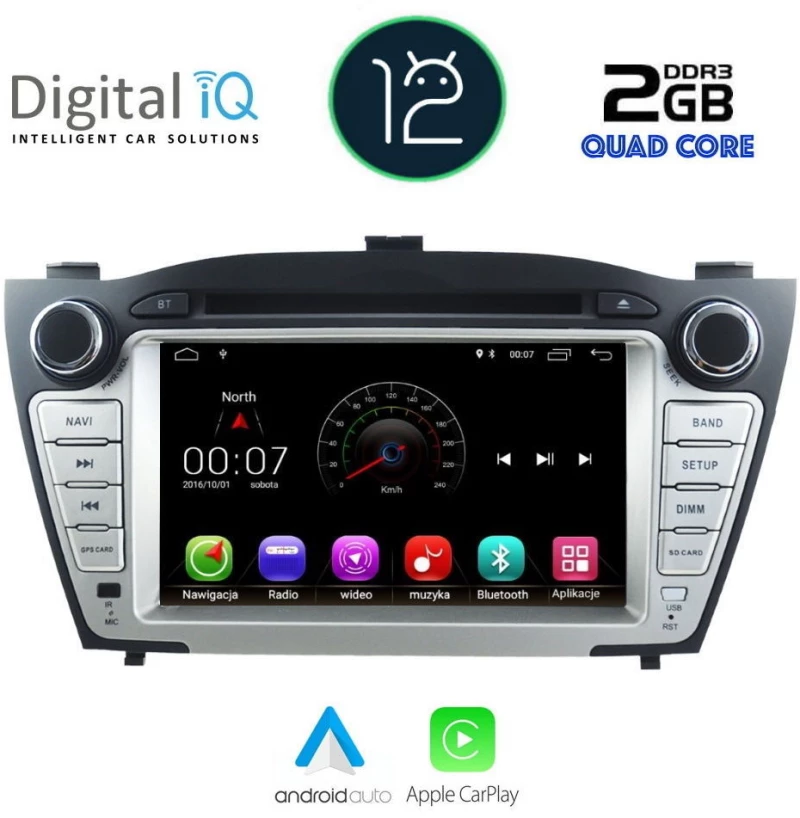 DIGITAL IQ X332M_GPS (7'' DVD) MULTIMEDIA OEM HYUNDAI IX35 mod. 2010-2015