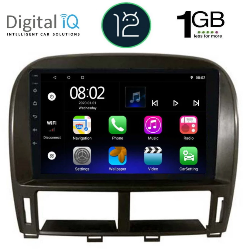 DIGITAL IQ RTA 1343_GPS (9inc) MULTIMEDIA TABLET OEM LEXUS ls 430 – xf 430 mod. 2000-2006