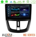 Bizzar m8 Series Peugeot 207 8core Android12 4+32gb Navigation Multimedia Tablet 9" u-m8-Pg0688