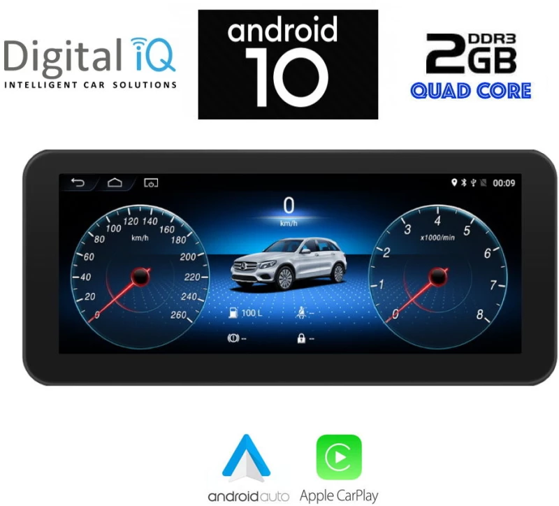 DIGITAL IQ X980_CPA (10.25'') MULTIMEDIA OEM MERCEDES A – CLA – GLA – B mod. 2012-2015 (NTG 4.5)