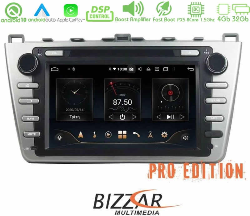 Bizzar pro Edition Mazda 6 Android 10 8core Navigation Multimedia u-bl-8c-Mz71-pro