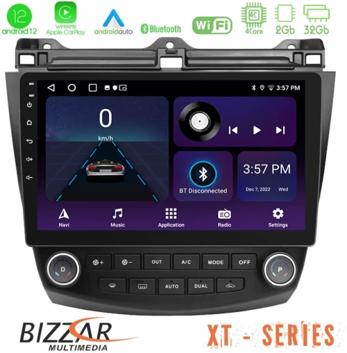Bizzar xt Series Honda Accord 2002-2008 4core Android12 2+32gb Navigation Multimedia Tablet 10 u-xt-Hd0669