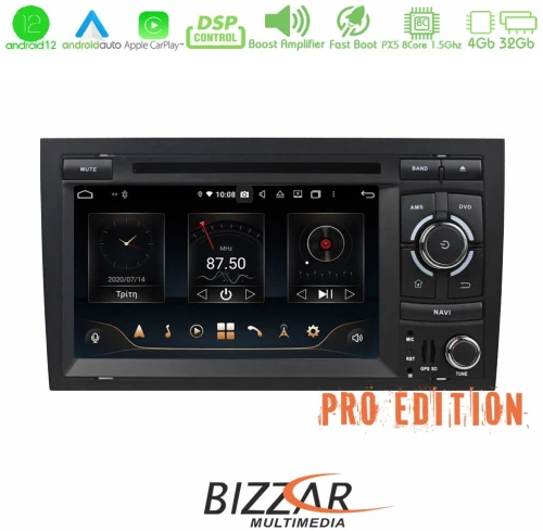 Bizzar oem Audi a4 8core Android12 4+32 Navigation Multimedia u-px5-Au64