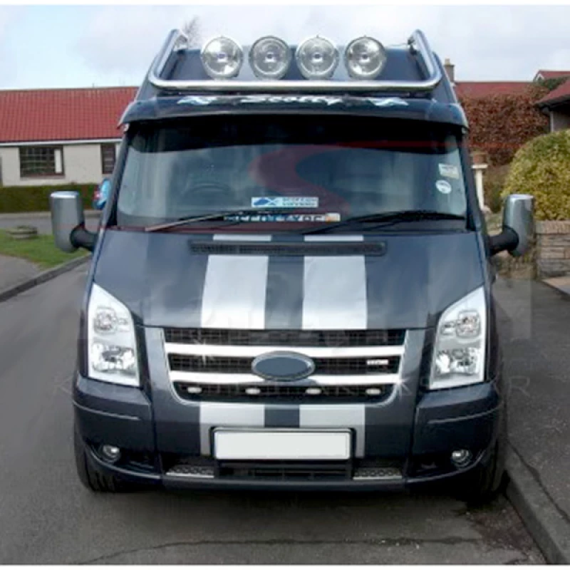 5915180/SD FORD TRANSIT 2007-2014 ΔΙΑΚΟΣΜΗΤΙΚΕΣ ΓΡΥΛΛΙΕΣ ΜΑΣΚΑΣ ΕΜΠΡΟΣ ΧΡΩΜΙΟΥ 2ΤΕΜ.