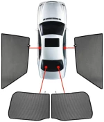 PVC.MAZ-3-5-C MAZDA 3 5D 2013-2018  ΚΟΥΡΤΙΝΑΚΙΑ ΜΑΡΚΕ CAR SHADES - 4 ΤΕΜ.