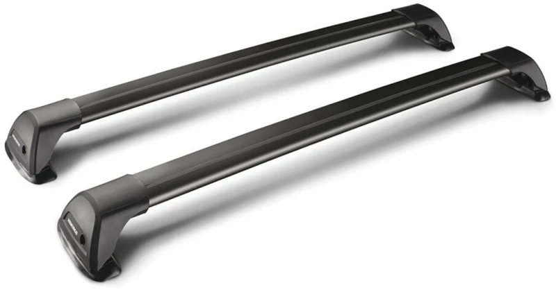 Y8050231 ΜΠΑΡΕΣ ΟΡΟΦΗΣ ΑΛΟΥΜΙΝΙΟΥ ΜΑΥΡΗ YAKIMA FLUSH MIXED 80+85cm 2ΤΕΜ. ΜΕ ΚΛΕΙΔΙ