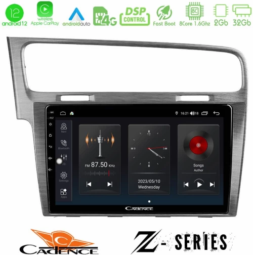 Cadence z Series vw Golf 7 8core Android12 2+32gb Navigation Multimedia Tablet 10 u-z-Vw0003al